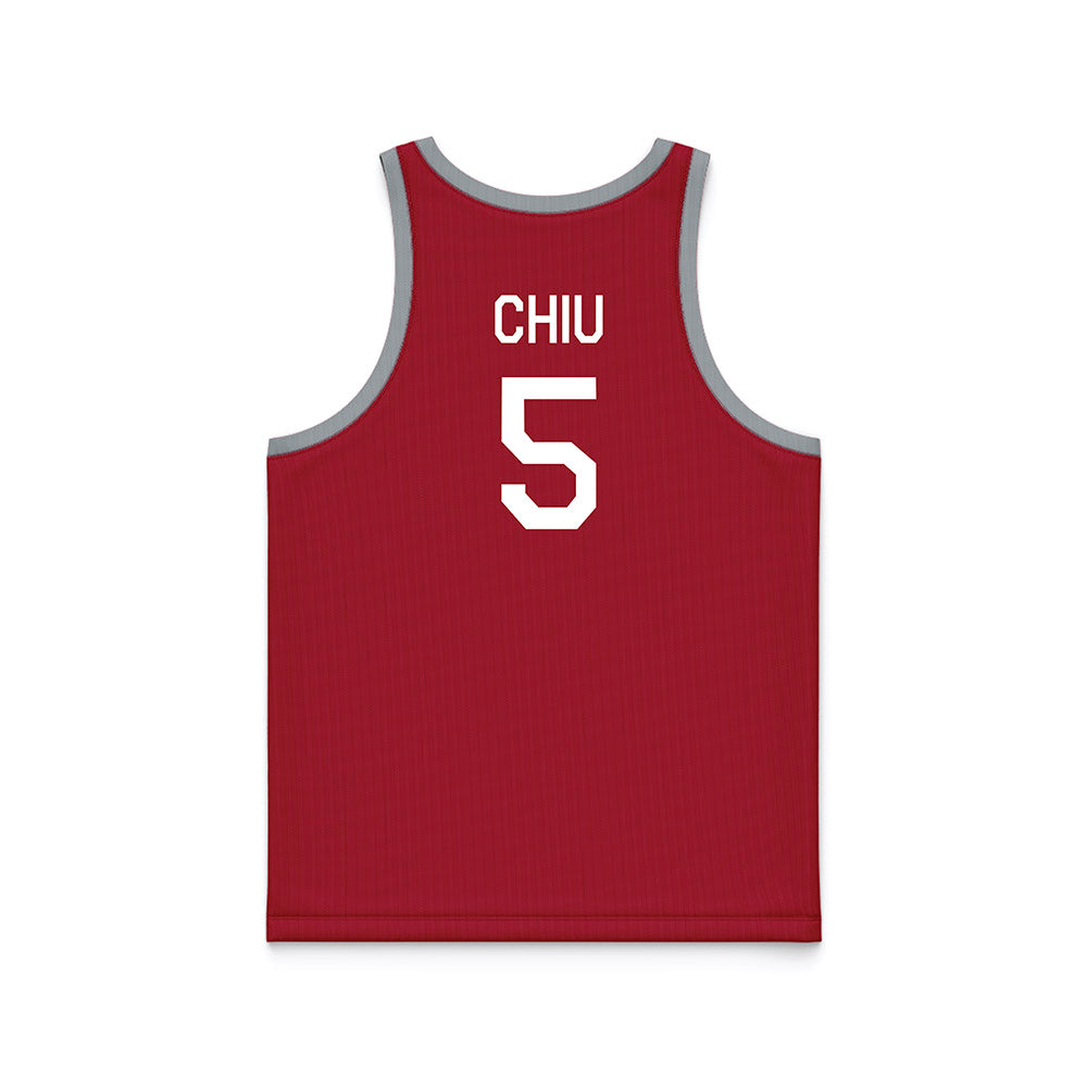 WSU - NCAA Women's Basketball : Jean Chiu - Hardwood Reissue Basketball Jersey-1