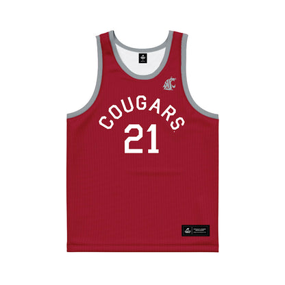 WSU - NCAA Men's Basketball : Ace Glass - Hardwood Reissue Basketball Jersey-0
