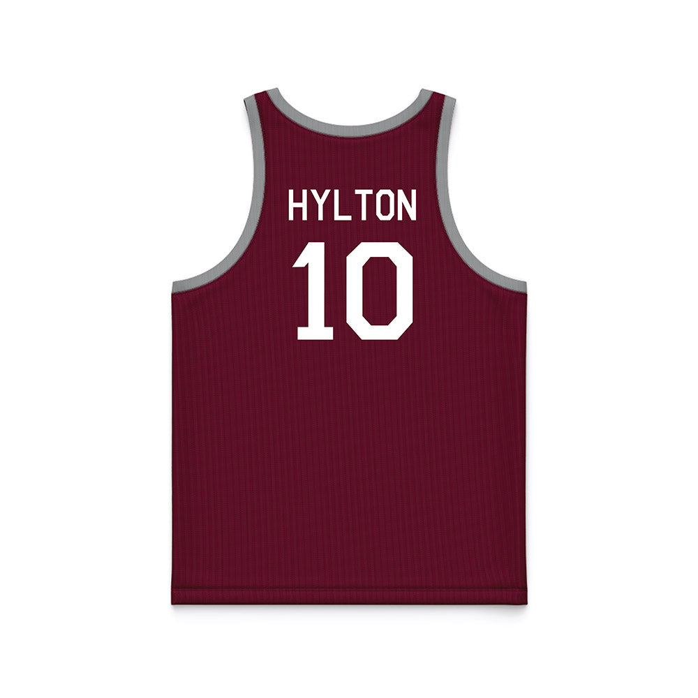 Texas A&M - NCAA Women's Basketball : Lemyah Hylton - Hardwood Reissue Basketball Jersey-1