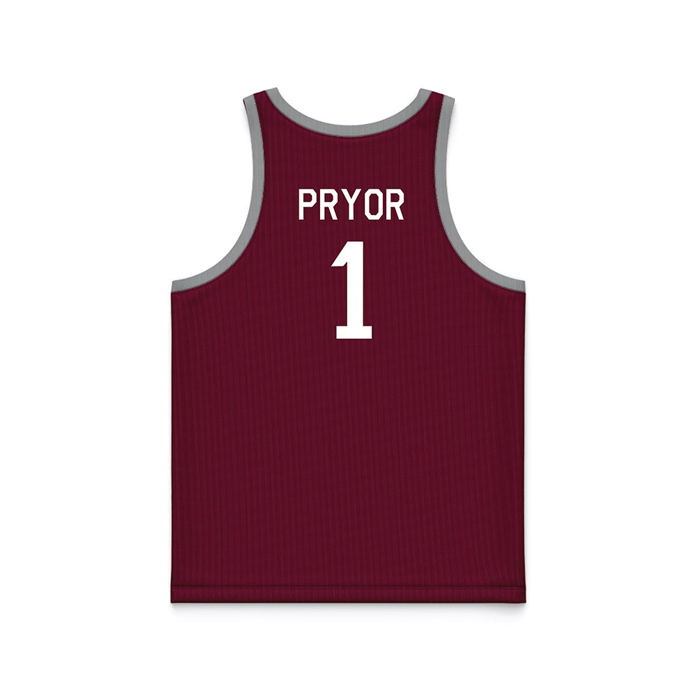 Texas A&M - NCAA Women's Basketball : Ny'Ceara Pryor - Hardwood Reissue Basketball Jersey-1