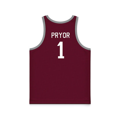 Texas A&M - NCAA Women's Basketball : Ny'Ceara Pryor - Hardwood Reissue Basketball Jersey-1