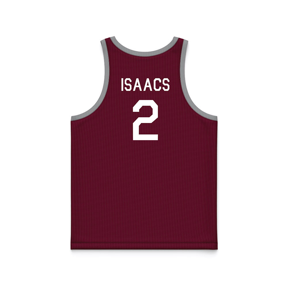 Texas A&M - NCAA Men's Basketball : Pop Isaacs - Hardwood Reissue Basketball Jersey-1