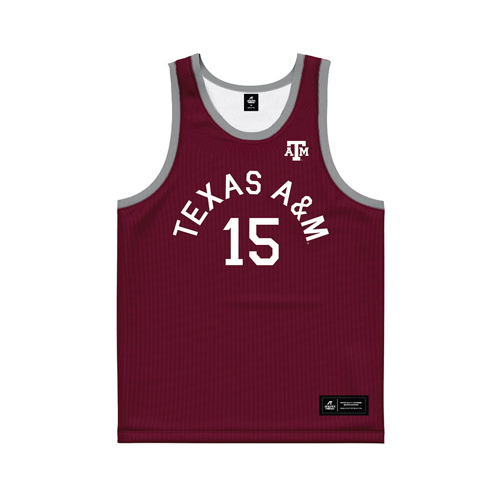 Texas A&M - NCAA Women's Basketball : Faa Azogu - Hardwood Reissue Basketball Jersey-0