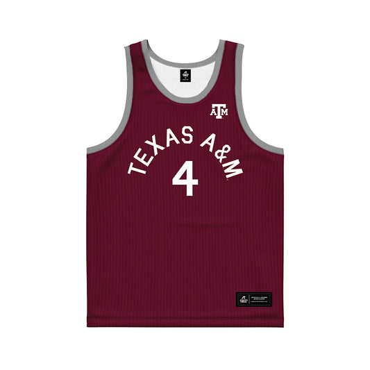 Texas A&M - NCAA Women's Basketball : Chaney Spencer - Hardwood Reissue Basketball Jersey-0