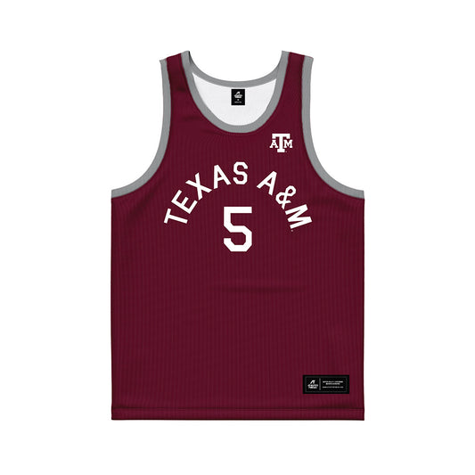 Texas A&M - NCAA Women's Basketball : Vanessa Saidu - Hardwood Reissue Basketball Jersey-0