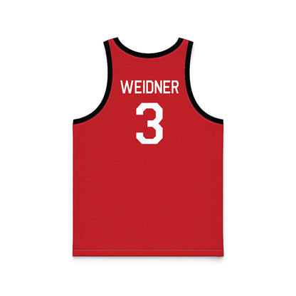 Nebraska - NCAA Women's Basketball : Allison Weidner - Hardwood Reissue Basketball Jersey-1