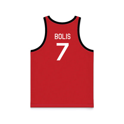 Nebraska - NCAA Men's Basketball : Justin Bolis - Hardwood Reissue Basketball Jersey-1
