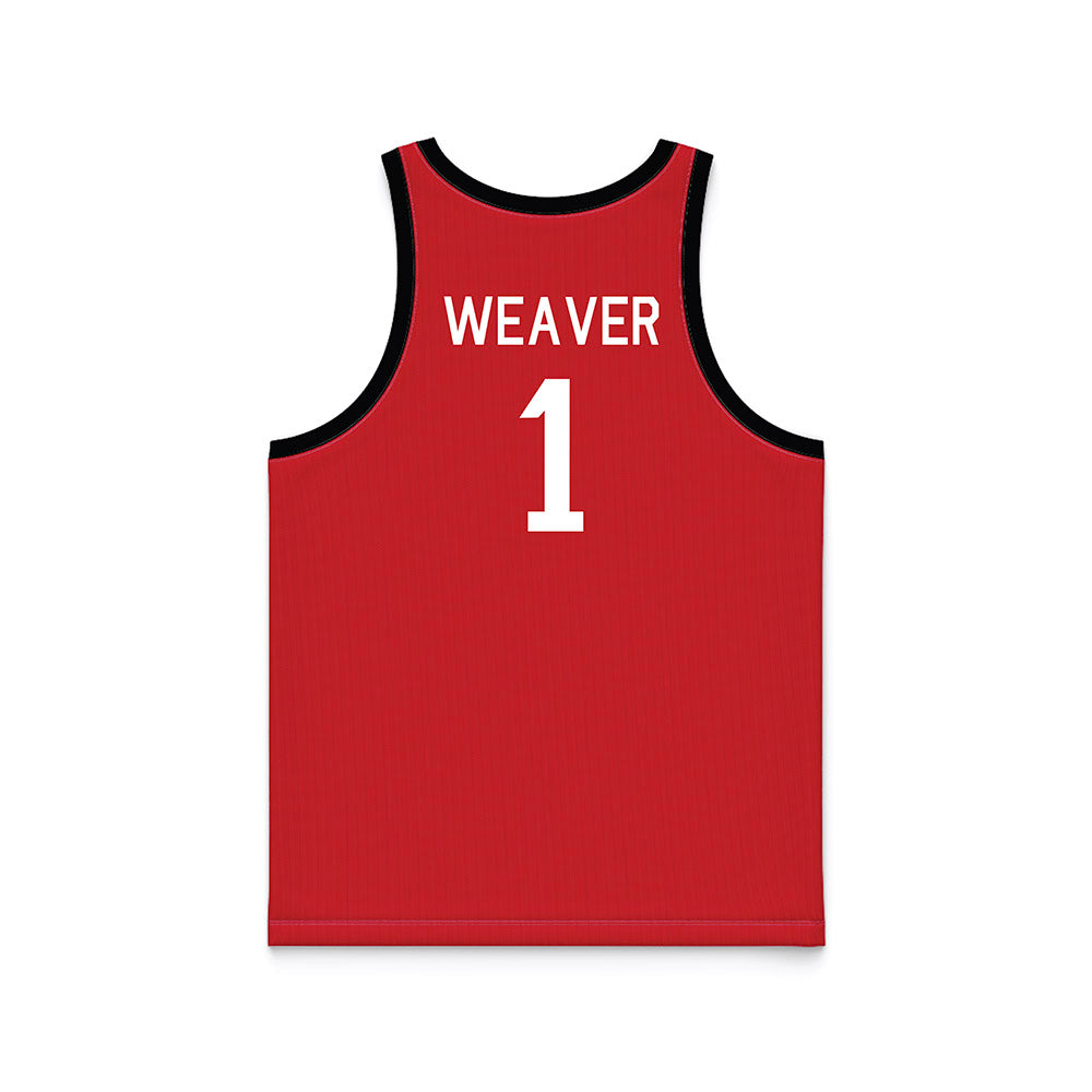 Nebraska - NCAA Women's Basketball : Hailey Weaver - Hardwood Reissue Basketball Jersey-1