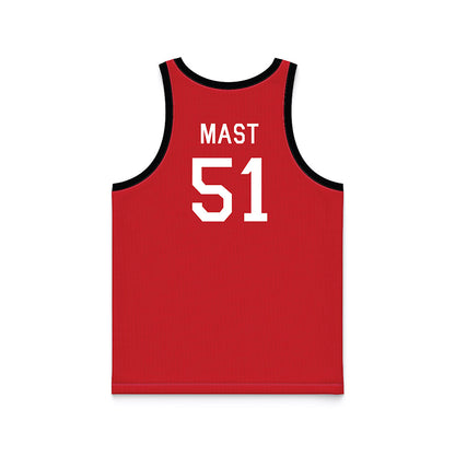 Nebraska - NCAA Men's Basketball : Rienk Mast - Hardwood Reissue Basketball Jersey-1
