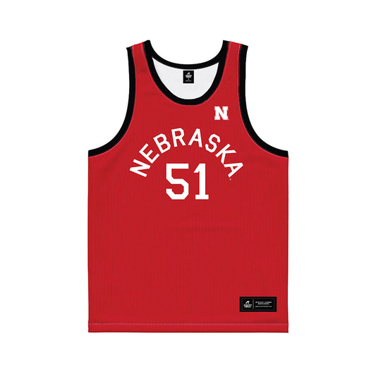 Nebraska - NCAA Men's Basketball : Rienk Mast - Hardwood Reissue Basketball Jersey-0