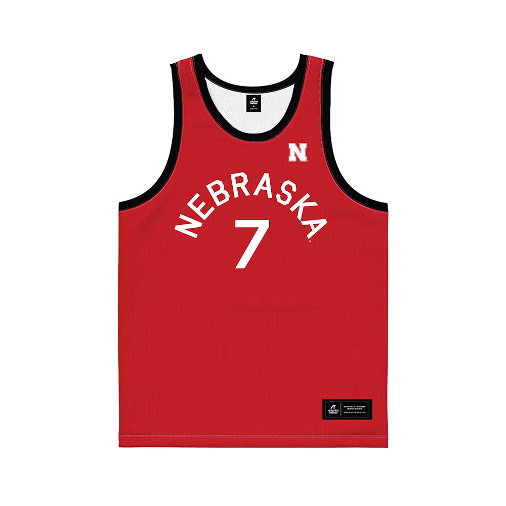 Nebraska - NCAA Men's Basketball : Justin Bolis - Hardwood Reissue Basketball Jersey-0