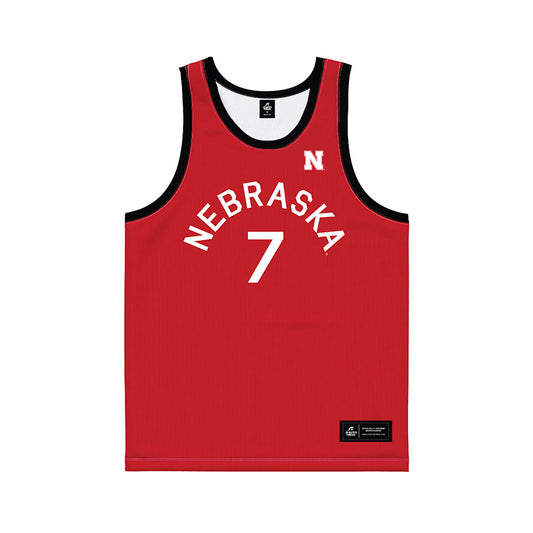 Nebraska - NCAA Men's Basketball : Justin Bolis - Hardwood Reissue Basketball Jersey-0