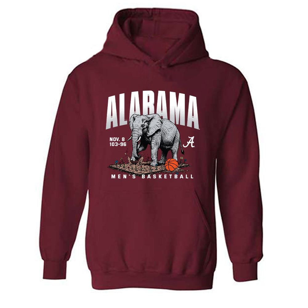 Alabama - NCAA Men's Basketball : - Graphic Tee Hooded Sweatshirt-0
