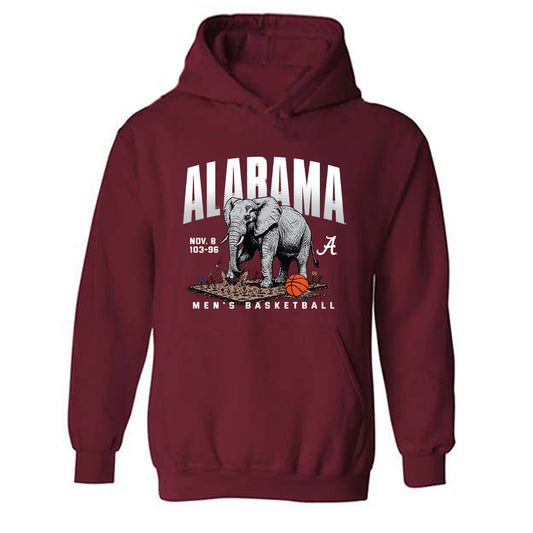 Alabama - NCAA Men's Basketball : - Graphic Tee Hooded Sweatshirt-0