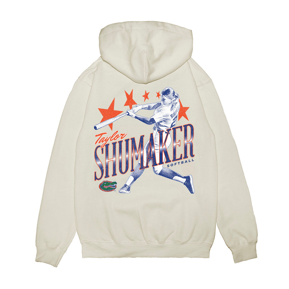 Florida - NCAA Softball : Taylor Shumaker - Graphic Premium Hooded Sweatshirt-1