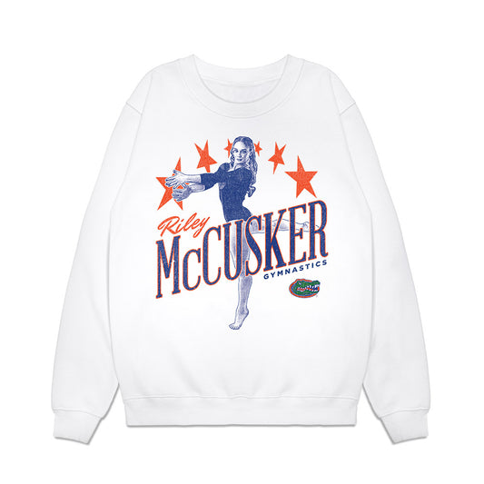 Florida - NCAA Women's Gymnastics : Riley McCusker - Graphic Premium Crewneck Sweatshirt-0