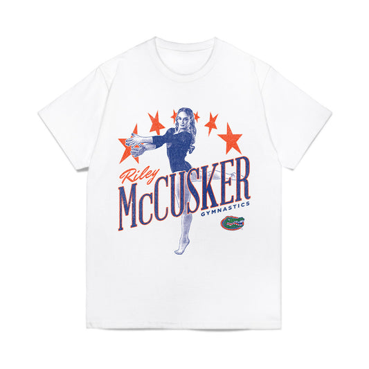 Florida - NCAA Women's Gymnastics : Riley McCusker - Graphic Comfort Colors T-Shirt-0