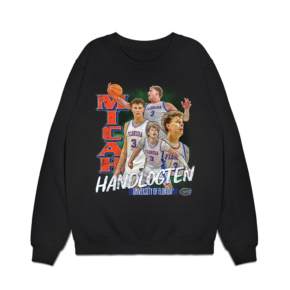 Florida - NCAA Men's Basketball : Micah Handlogten - Collage Premium Crewneck Sweatshirt-0