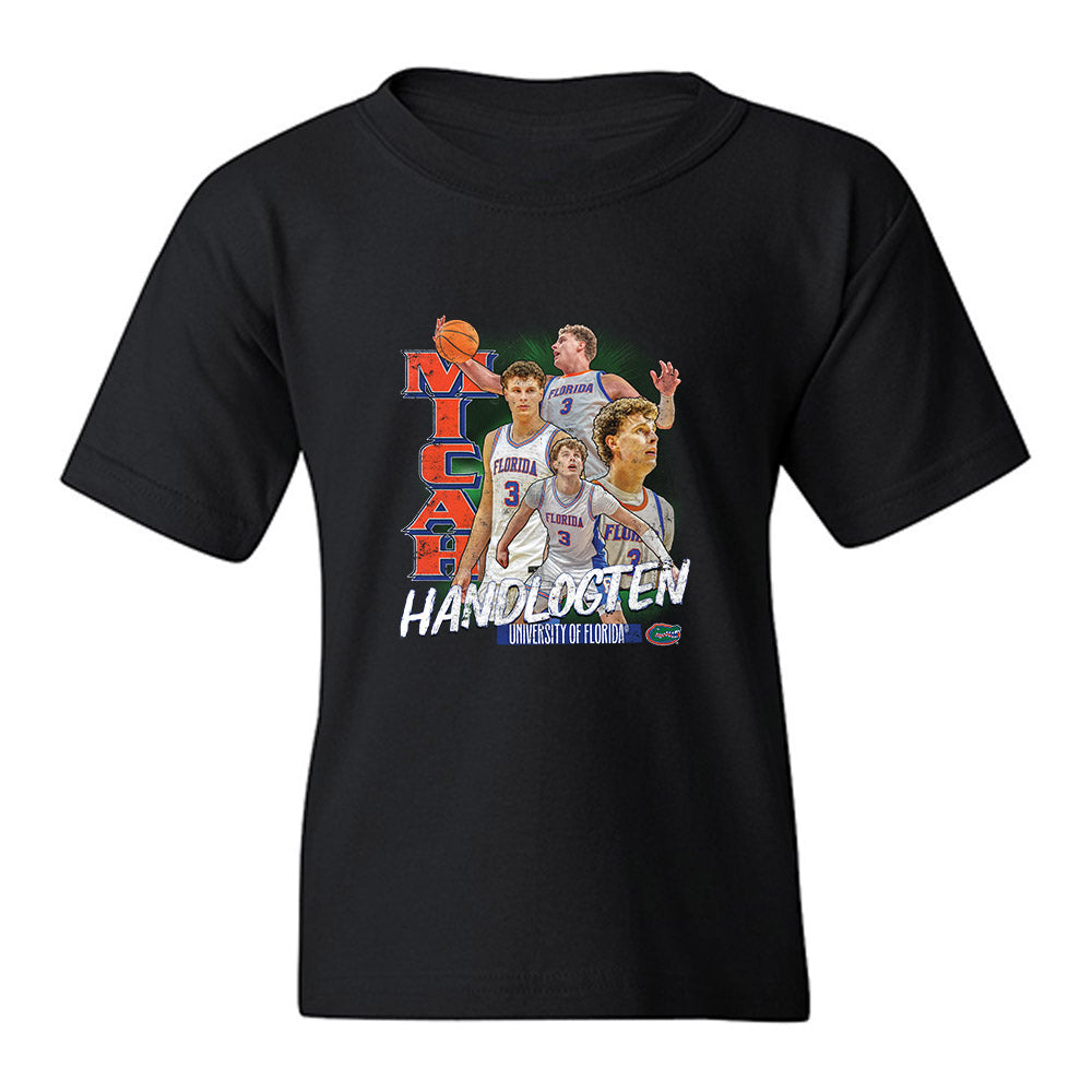Florida - NCAA Men's Basketball : Micah Handlogten - Collage Youth T-Shirt-0