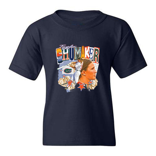 Florida - NCAA Softball : Taylor Shumaker - Cutout Collage Youth T-Shirt-0