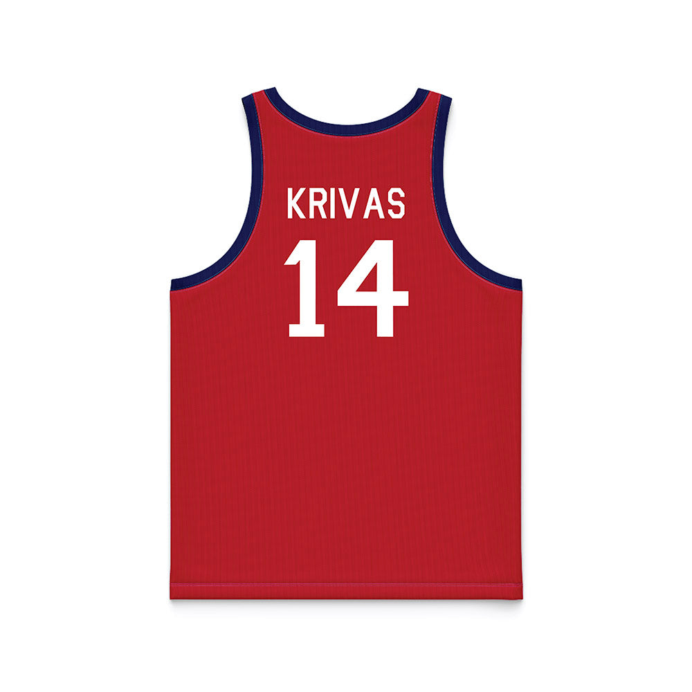 Arizona - NCAA Men's Basketball : Motiejus Krivas - Hardwood Reissue Basketball Jersey-1