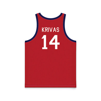 Arizona - NCAA Men's Basketball : Motiejus Krivas - Hardwood Reissue Basketball Jersey-1