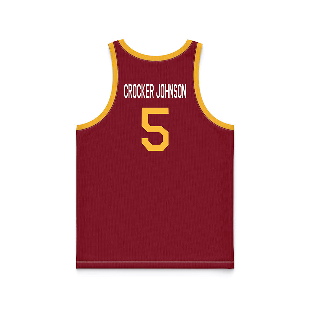 Minnesota - NCAA Men's Basketball : Jaylen Crocker johnson - Hardwood Reissue Basketball Jersey-1