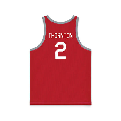 Ohio State - NCAA Men's Basketball : Bruce Thornton - Red Hardwood Basketball Jersey-1