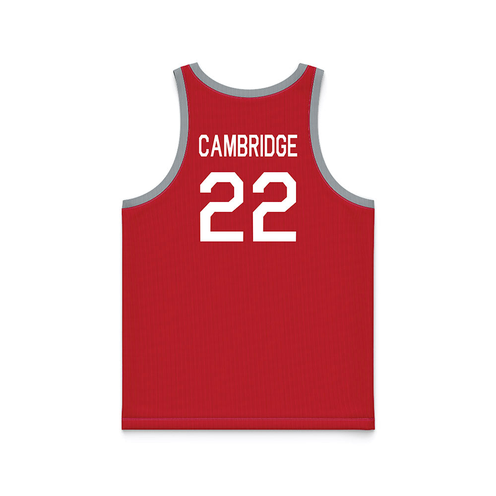 Ohio State - NCAA Women's Basketball : Jaloni Cambridge - Red Hardwood Basketball Jersey-1