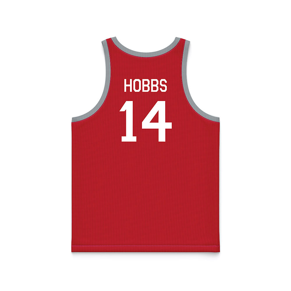 Ohio State - NCAA Women's Basketball : Ella Hobbs - Red Hardwood Basketball Jersey-1