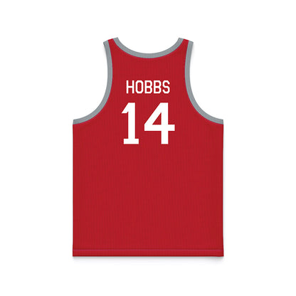Ohio State - NCAA Women's Basketball : Ella Hobbs - Red Hardwood Basketball Jersey-1