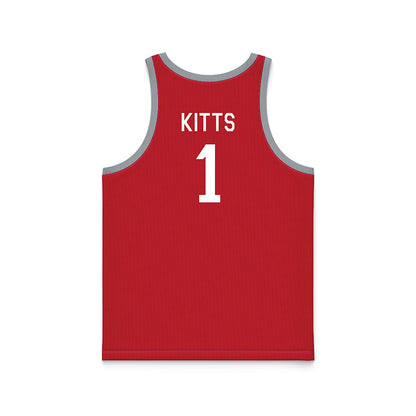 Ohio State - NCAA Women's Basketball : Kylee Kitts - Red Hardwood Basketball Jersey-1