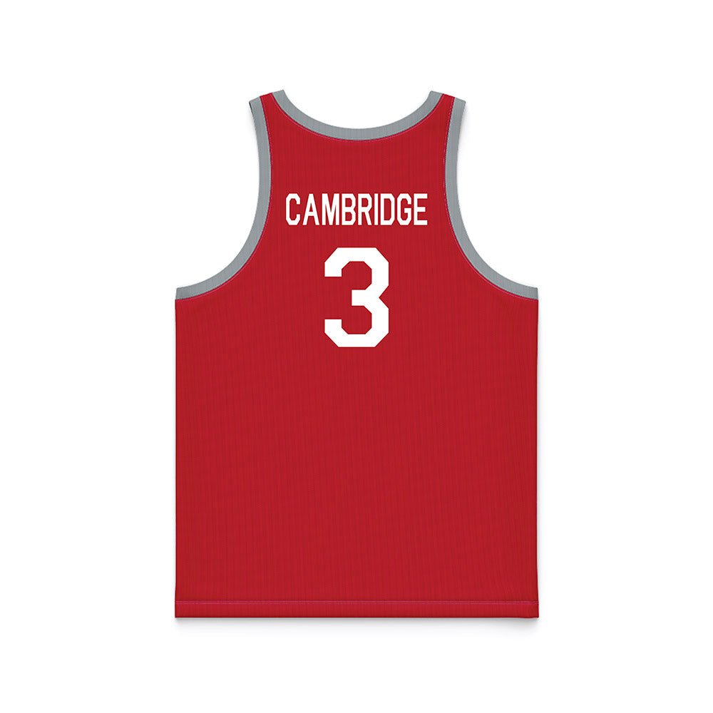 Ohio State - NCAA Women's Basketball : Kennedy Cambridge - Red Hardwood Basketball Jersey-1