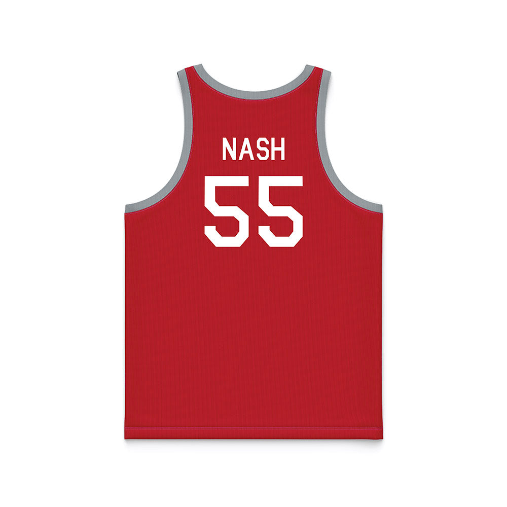 Ohio State - NCAA Men's Basketball : Braylen Nash - Red Hardwood Basketball Jersey-1
