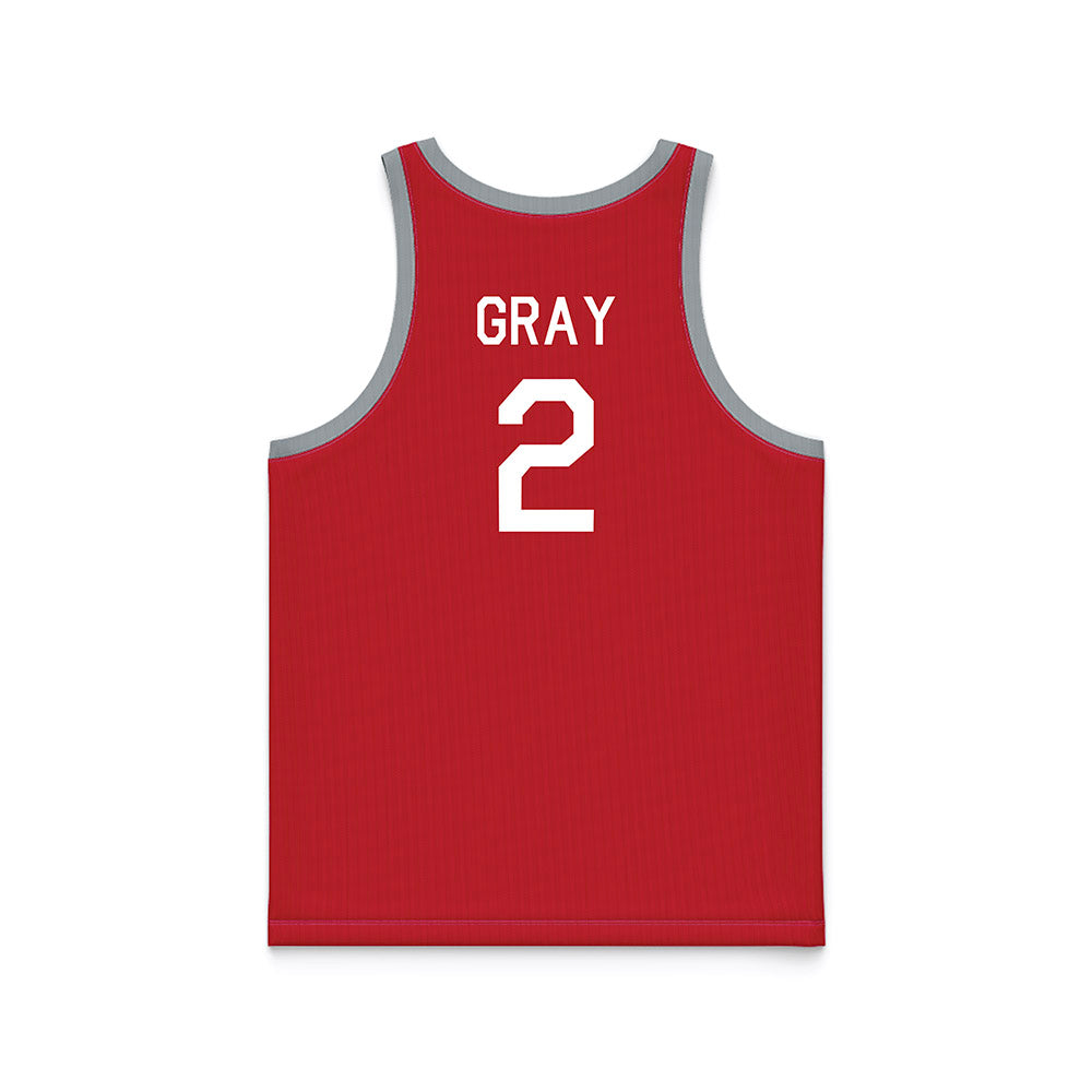 Ohio State - NCAA Women's Basketball : Chance Gray - Red Hardwood Basketball Jersey-1