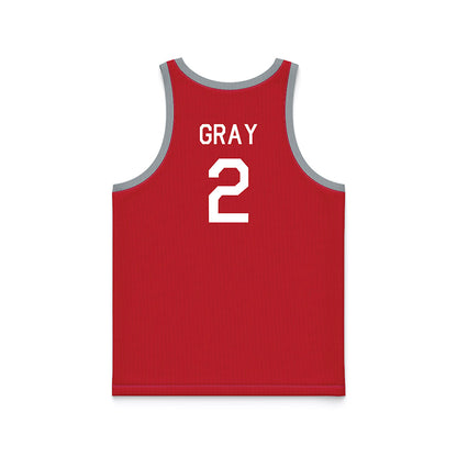 Ohio State - NCAA Women's Basketball : Chance Gray - Red Hardwood Basketball Jersey-1