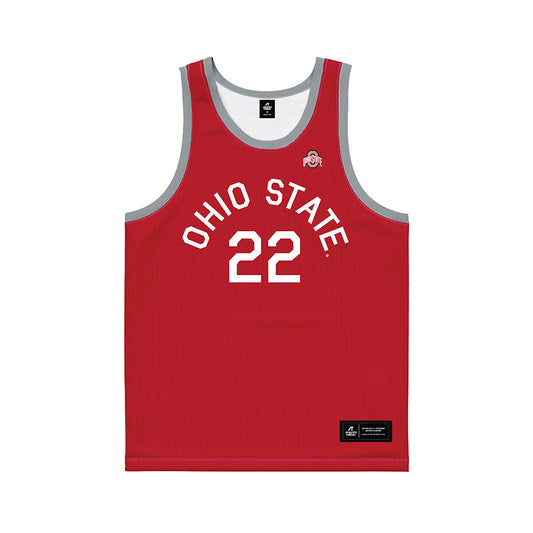 Ohio State - NCAA Women's Basketball : Jaloni Cambridge - Red Hardwood Basketball Jersey-0
