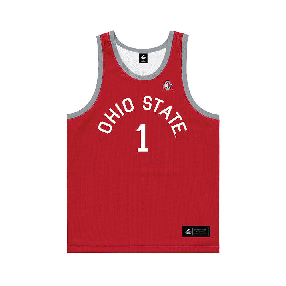 Ohio State - NCAA Women's Basketball : Kylee Kitts - Red Hardwood Basketball Jersey-0