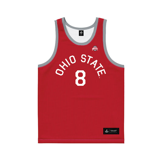 Ohio State - NCAA Men's Basketball : Myles Herro - Red Hardwood Basketball Jersey-0