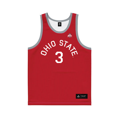 Ohio State - NCAA Women's Basketball : Kennedy Cambridge - Red Hardwood Basketball Jersey-0