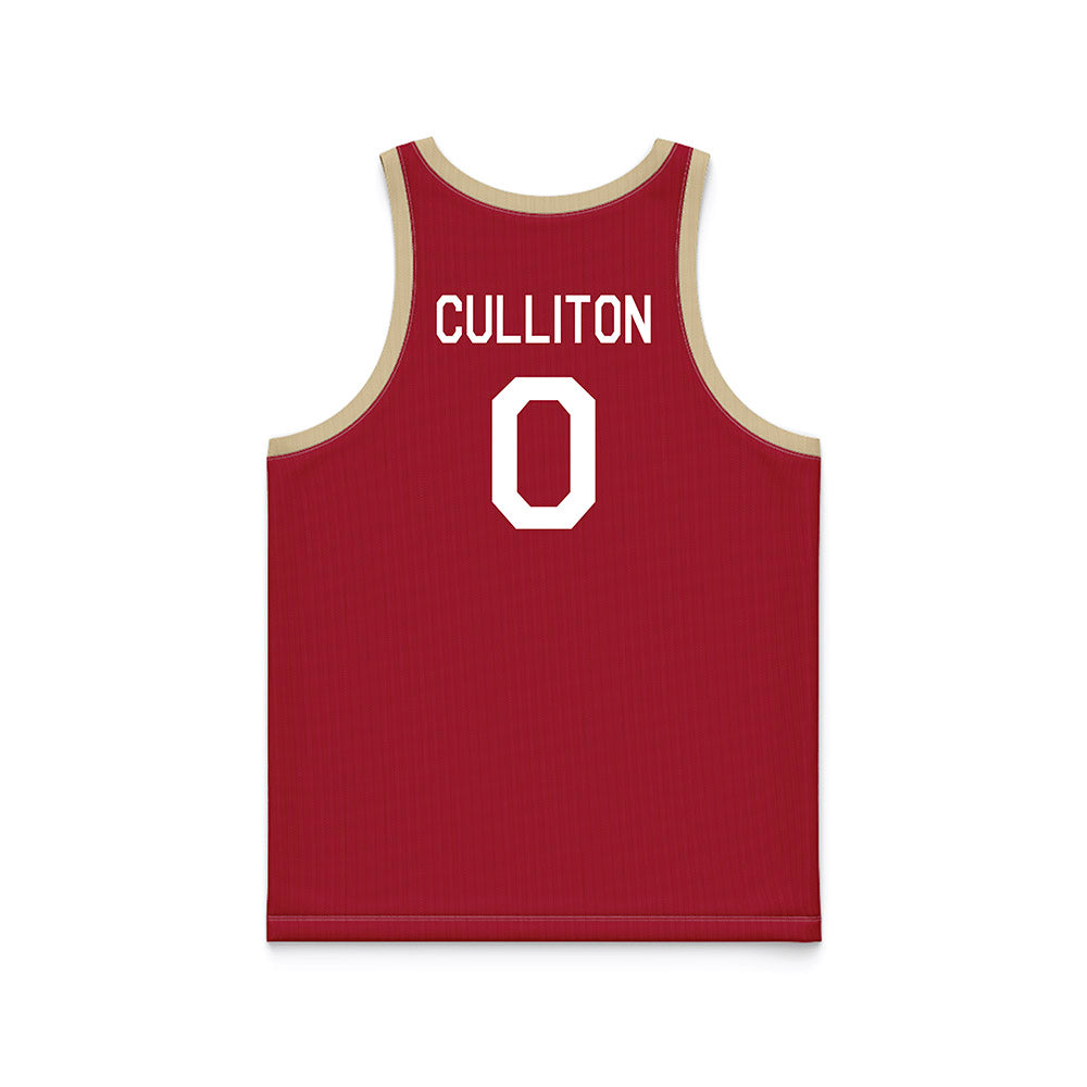 Oklahoma - NCAA Women's Basketball : Beatrice Culliton - Hardwood Reissue Basketball Jersey-1