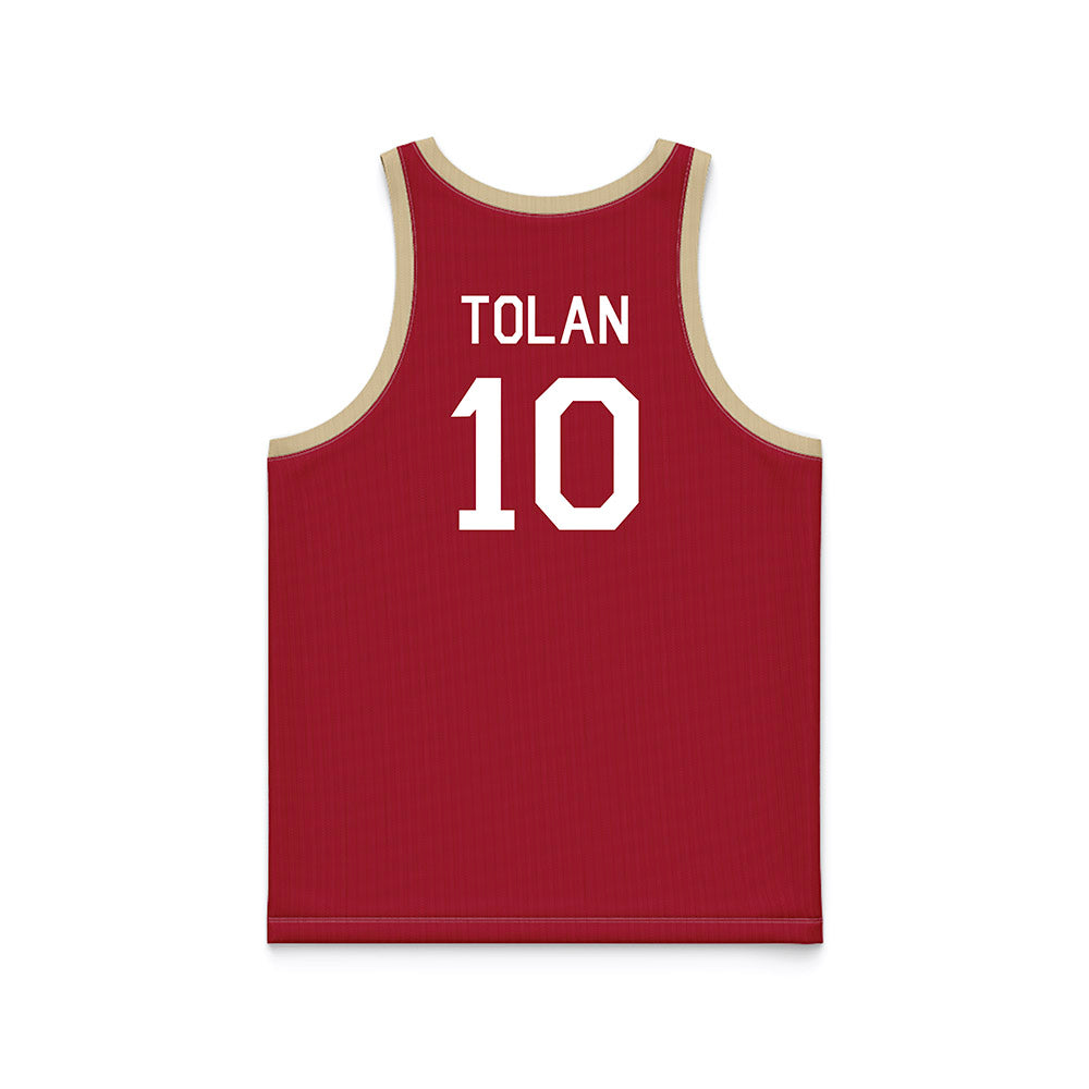Oklahoma - NCAA Women's Basketball : Emma Tolan - Hardwood Reissue Basketball Jersey-1