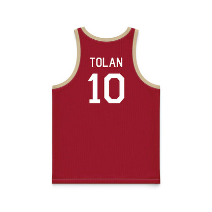 Oklahoma - NCAA Women's Basketball : Emma Tolan - Hardwood Reissue Basketball Jersey-1