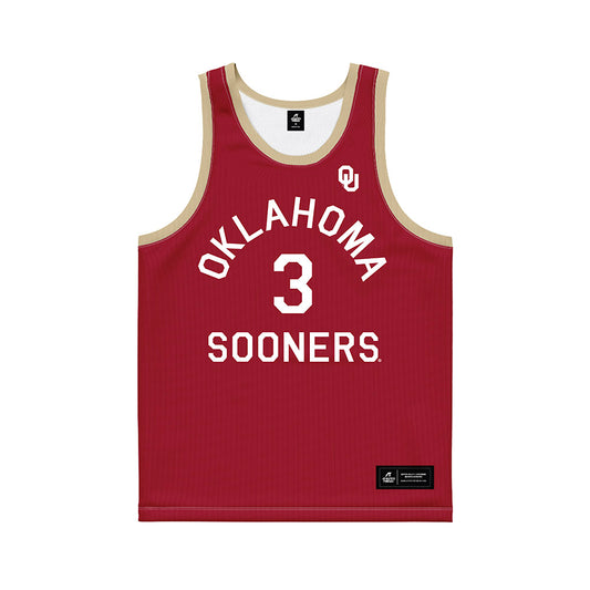 Oklahoma - NCAA Men's Basketball : Jeff Nwankwo - Hardwood Reissue Basketball Jersey-0