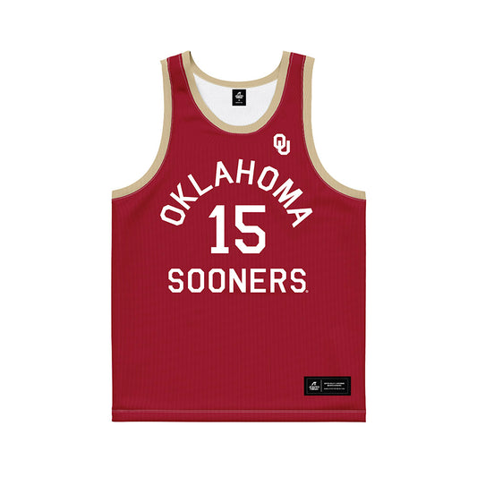 Oklahoma - NCAA Women's Basketball : Raegan Beers - Hardwood Reissue Basketball Jersey-0