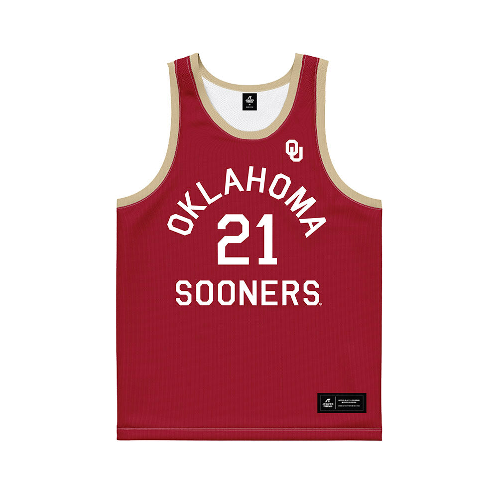 Oklahoma - NCAA Women's Basketball : Brooklyn Stewart - Hardwood Reissue Basketball Jersey-0
