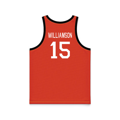 Oregon State - NCAA Women's Basketball : Lizzy Williamson - Hardwood Reissue Basketball Jersey-1