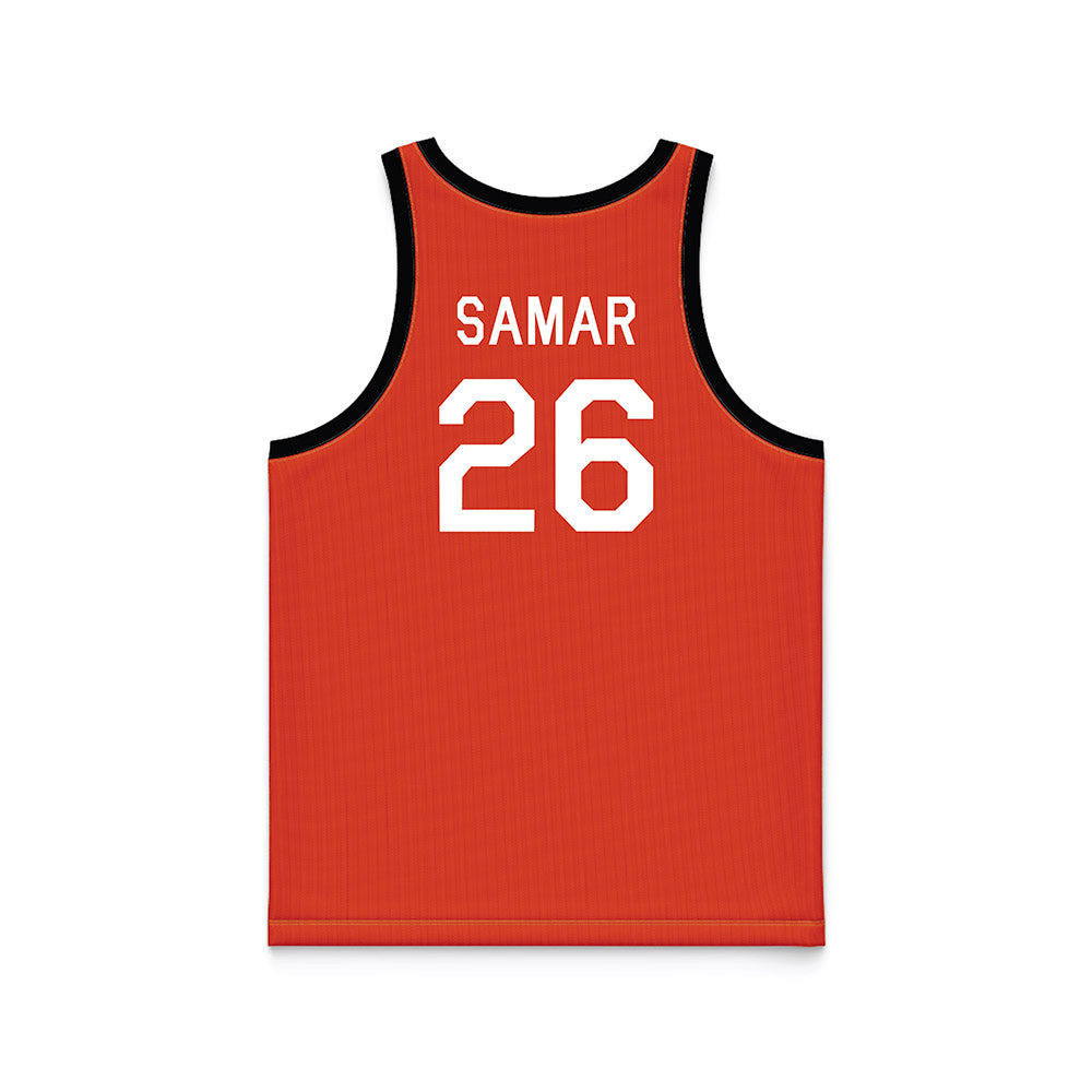 Oregon State - NCAA Men's Basketball : Matija Samar - Hardwood Reissue Basketball Jersey-1