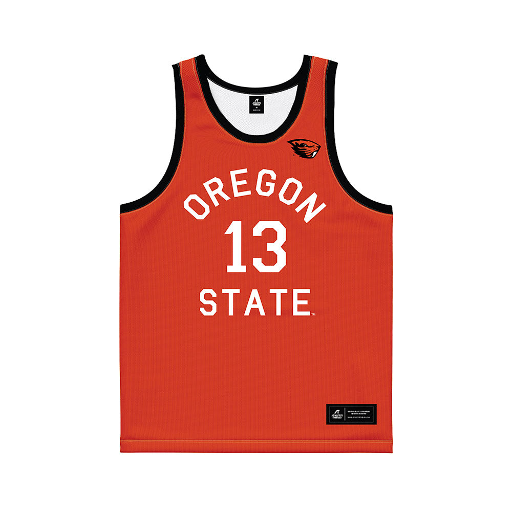 Oregon State - NCAA Men's Basketball : Isaiah Sy - Hardwood Reissue Basketball Jersey-0