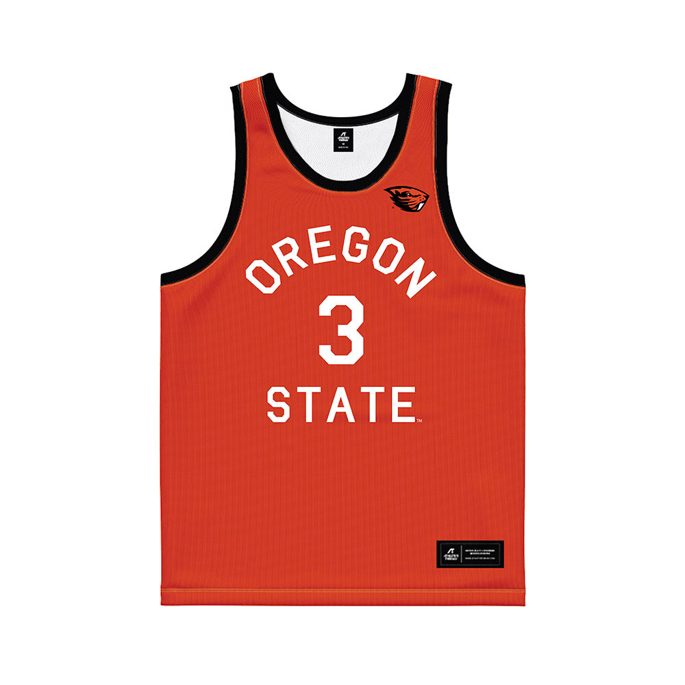 Oregon State - NCAA Men's Basketball : Malcolm Christie - Hardwood Reissue Basketball Jersey-0